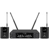 Q-Audio QWM1960 V3 BP UHF Dual Wireless Microphone System and Flight Case
