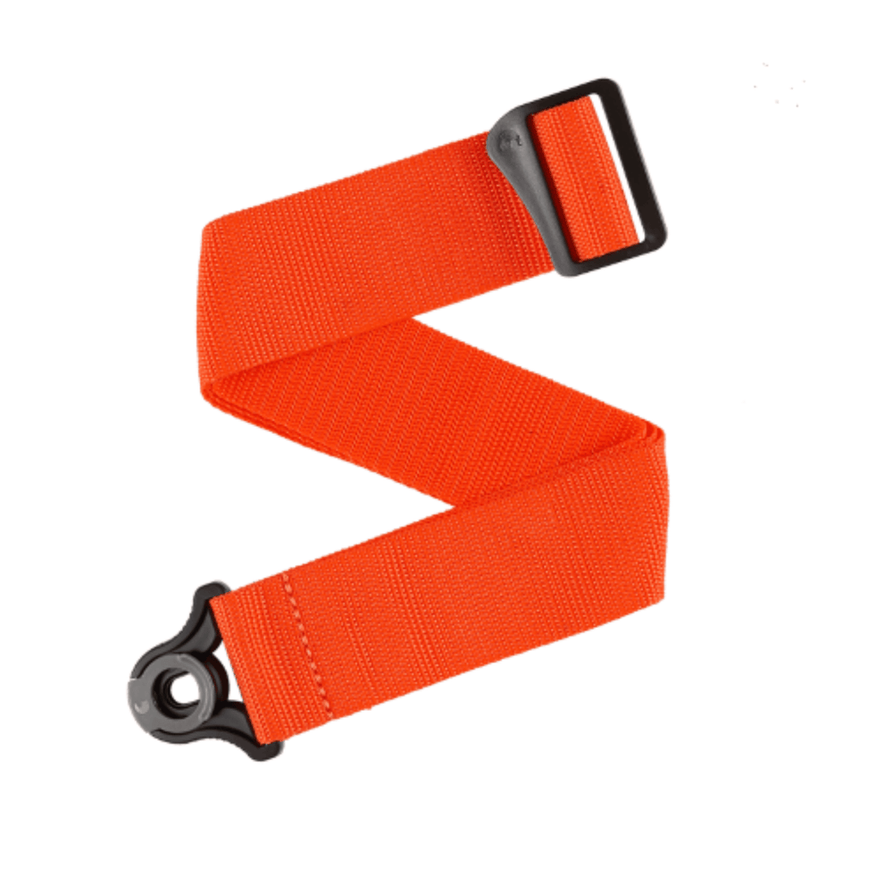 D'Addario PWSAL404 Orange Auto Lock Polypro Guitar Strap