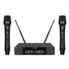 Q-Audio QWM1960 V3 HH UHF Dual Wireless Microphone System and Flight Case