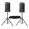 2 x FBT X - PRO 112A 12" Active Speaker with Bluetooth With Speaker Stands