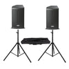2 x FBT X - PRO 115A 15" Active Speaker with Bluetooth With Speaker Stands