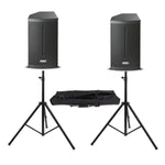2 x FBT X-PRO 115A 15" Active Speaker with Bluetooth With Speaker Stands