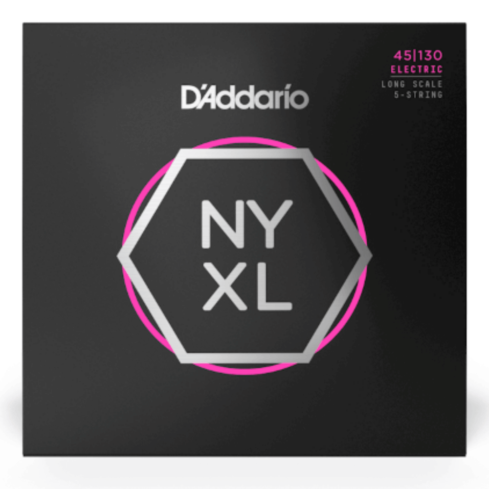 D'Addario NYXL45130 5-string bass guitar strings, 45-130, long scale