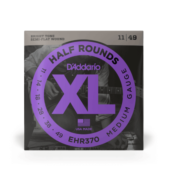 D'Addario EHR370 Half Rounds Electric Guitar Strings 11-49