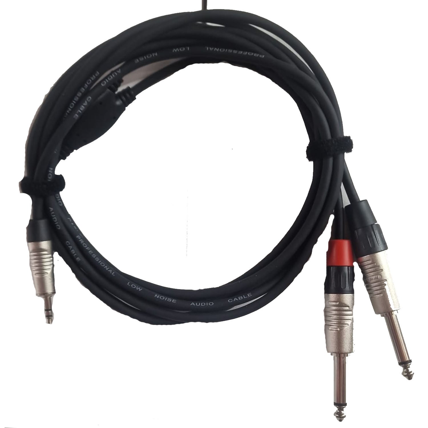 Rean Neutrik High Quality 3.5mm TRS Jack to 2 x 6.35mm 3m