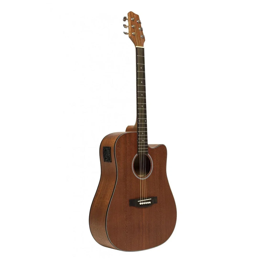 Stagg SA25 DCE MAHO Electro-Acoustic Dreadnought Guitar with Cutaway