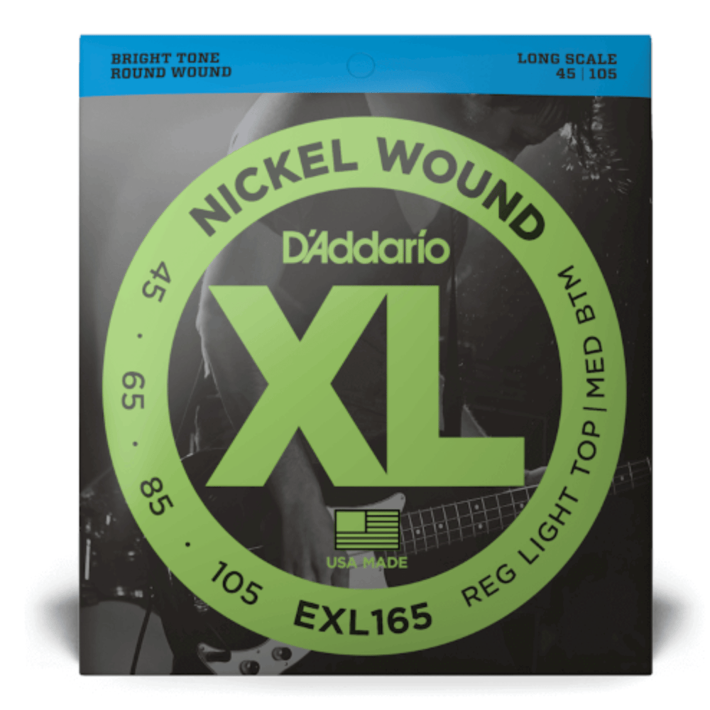 D'Addario EXL165 Bass Guitar Strings Long Scale 45-105