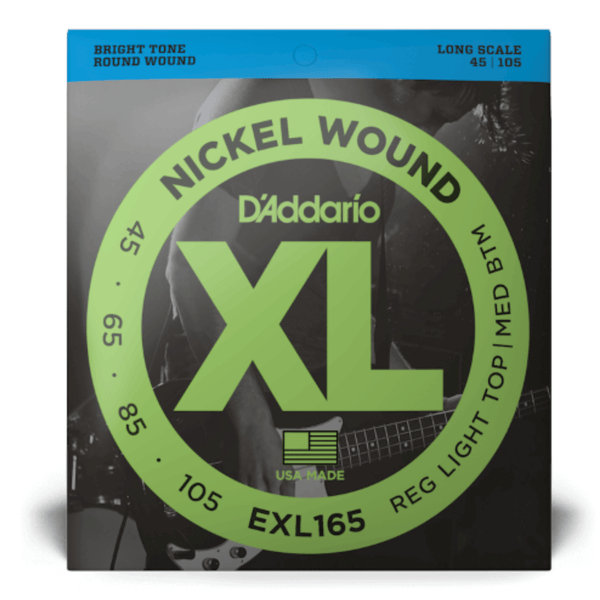 D'Addario EXL165 Bass Guitar Strings Long Scale 45-105