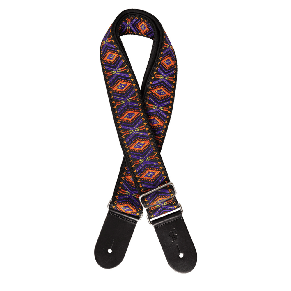 Stagg SWO-SAM1-BLUE Woven Nylon Guitar Strap South American Patten