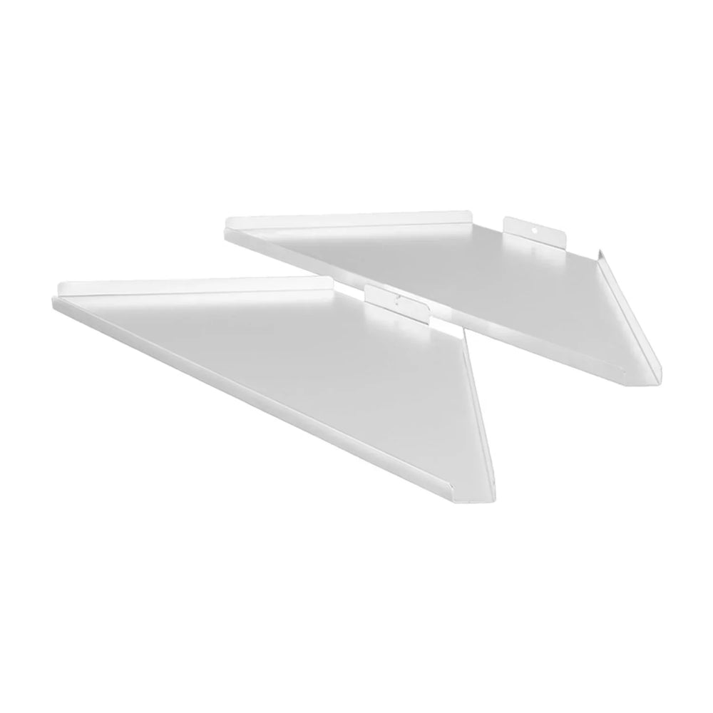 Ultimax DJBoothCR-WH DJ Booth Corner Shelfs White with Carry Bag