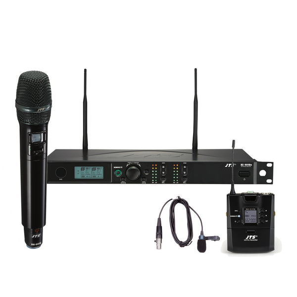 JTS RU-901G3DU + 1 x RU-G3TH + 1 x RU-G3TB Dual True Diversity UHF Handheld & Bodypack Combo Wireless System