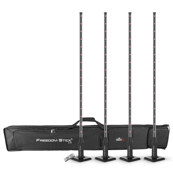 Chauvet Freedom Sticks Pack with DMX Defuser RGB With Carry Bag