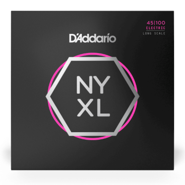 D'Addario NYXL45100 long scale bass guitar strings regular light 45-100 