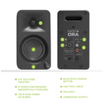 Kanto ORA 100w Powered Reference Desktop Speakers with Bluetooth - Black