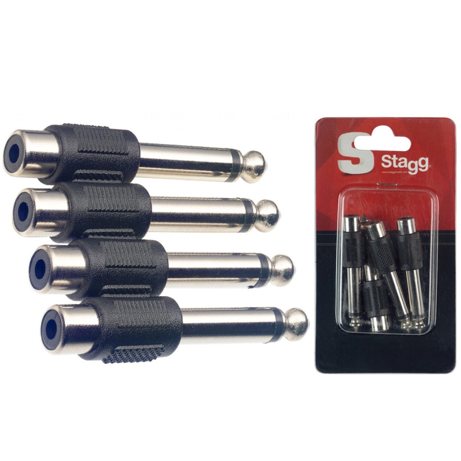 Stagg AC-PMCFH Audio Adapters Phono Socket To 1/4" Jack Plug