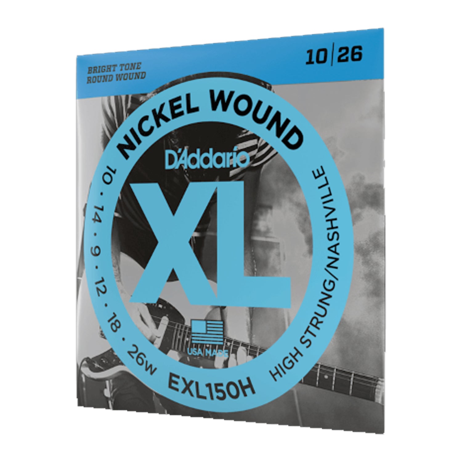 D'Addario EXL150H Guitar Strings, High-Strung Nashville Tuning, 10-26