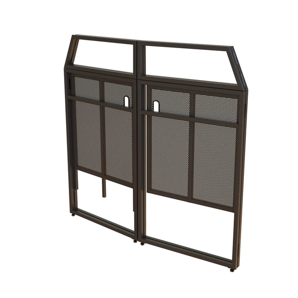 Ultimax DJ Booth Pro DJ Booth, Overhead Kit, 1.5m Plinth Kit and Corner Shelfs