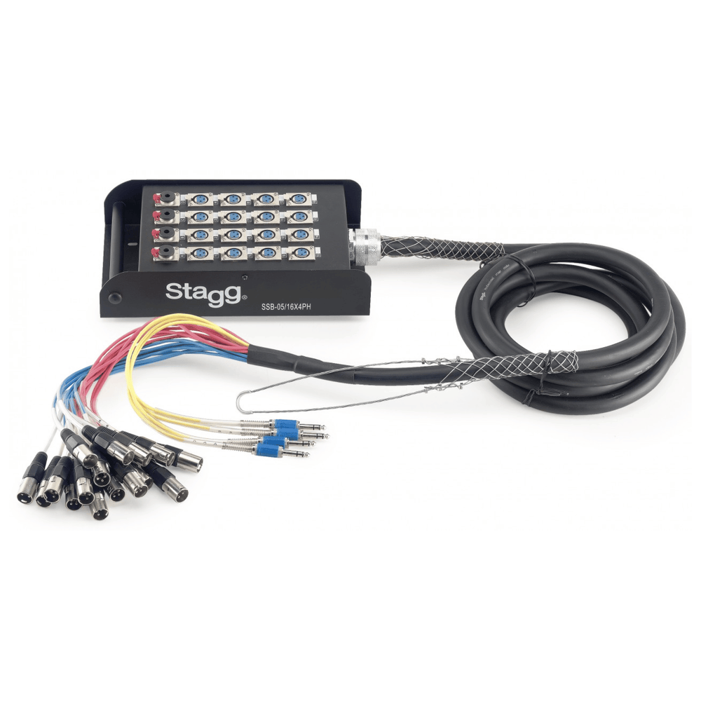 Stagg SSB-05/16X4PH 20 Way 16/4 XLR Multicore 5m (Jack Returns) | SSB-05/16X4PH