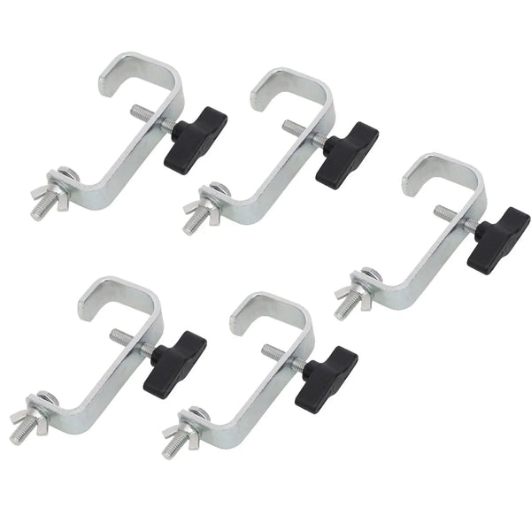 5 x Equinox 50mm G Clamp Chrome - DY Pro Audio