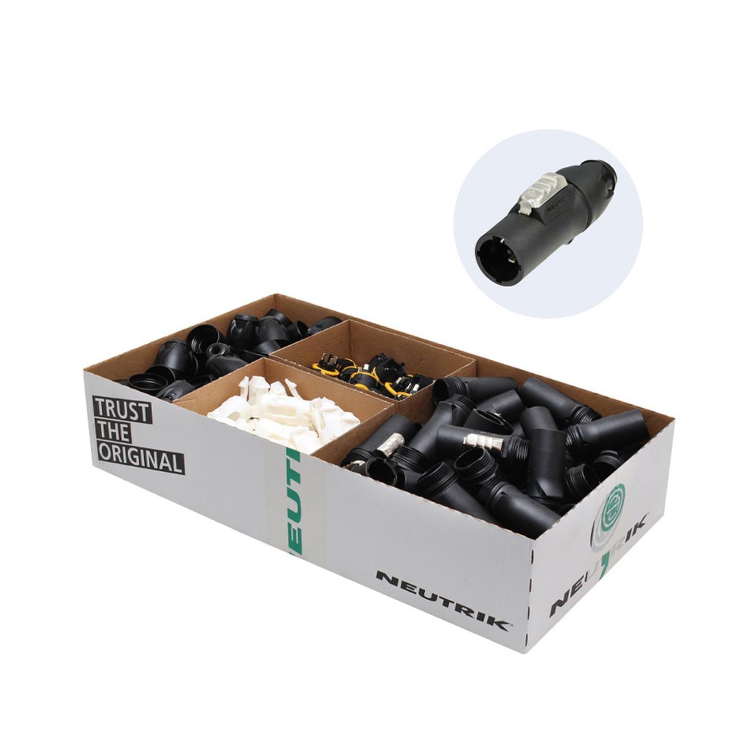 50 x Neutrik NAC3MX-W-TOP-D powerCON TRUE1 TOP Cable Connectors - DY Pro Audio