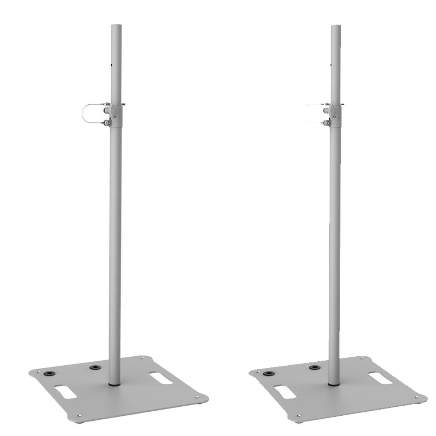 2 x Ultimax UTX 500WH White Square Base 35mm Speaker Lighting Stand