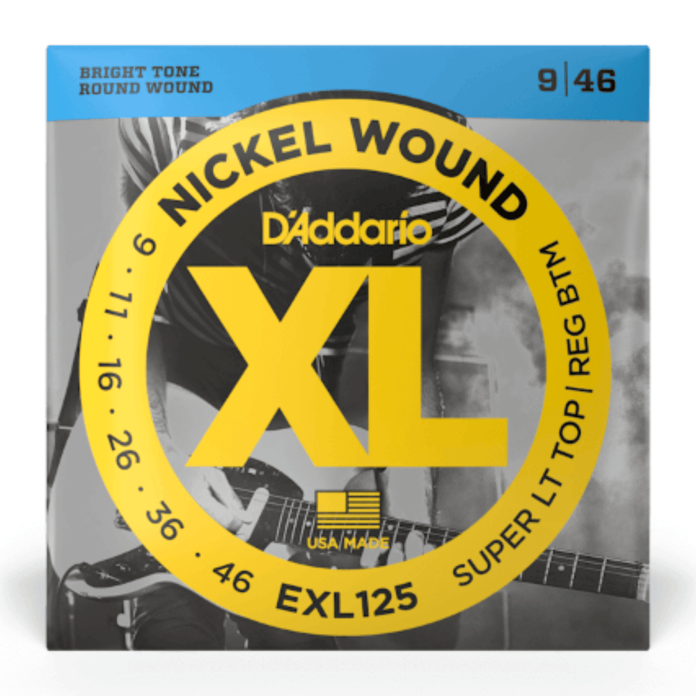 D'Addario EXL125-3D Electric Guitar Strings 9-46 SUPER LIGHT 3 Sets