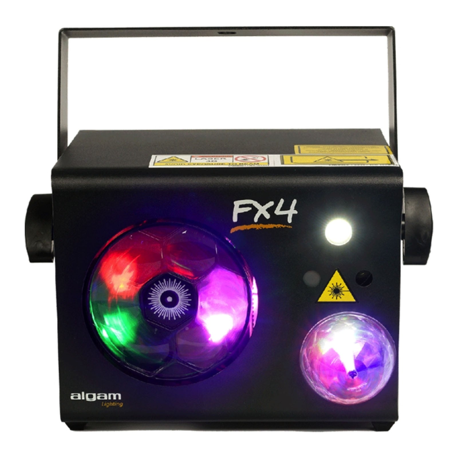 Algam Lighting FX-4 4-in-1 LED Gobos, Magic Ball, RG Laser and Strobe Combo