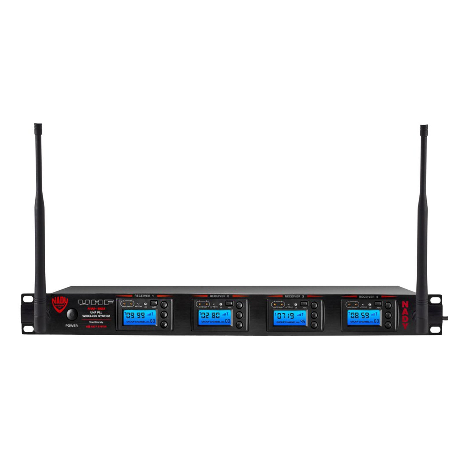 Nady 4W-1KU GT-EU1 Quad True Diversity 1000-Channel Guitar/Instrument Microphone Wireless System