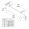 Penn Elcom 2u Rack Mount Wall or Surface Bracket