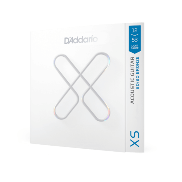 D'Addario 12-53 Light XS 80/20 Bronze Coated Acoustic Guitar Strings