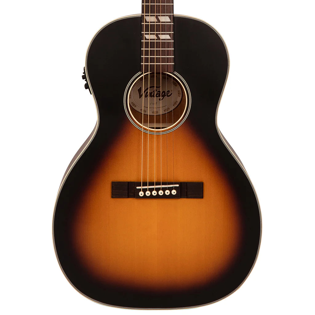 Vintage Historic Series 'Parlour' Electro-Acoustic Guitar Vintage Sunburst