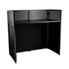 Equinox Combi Booth XL foldable DJ booth with steel shelf and lycra panels