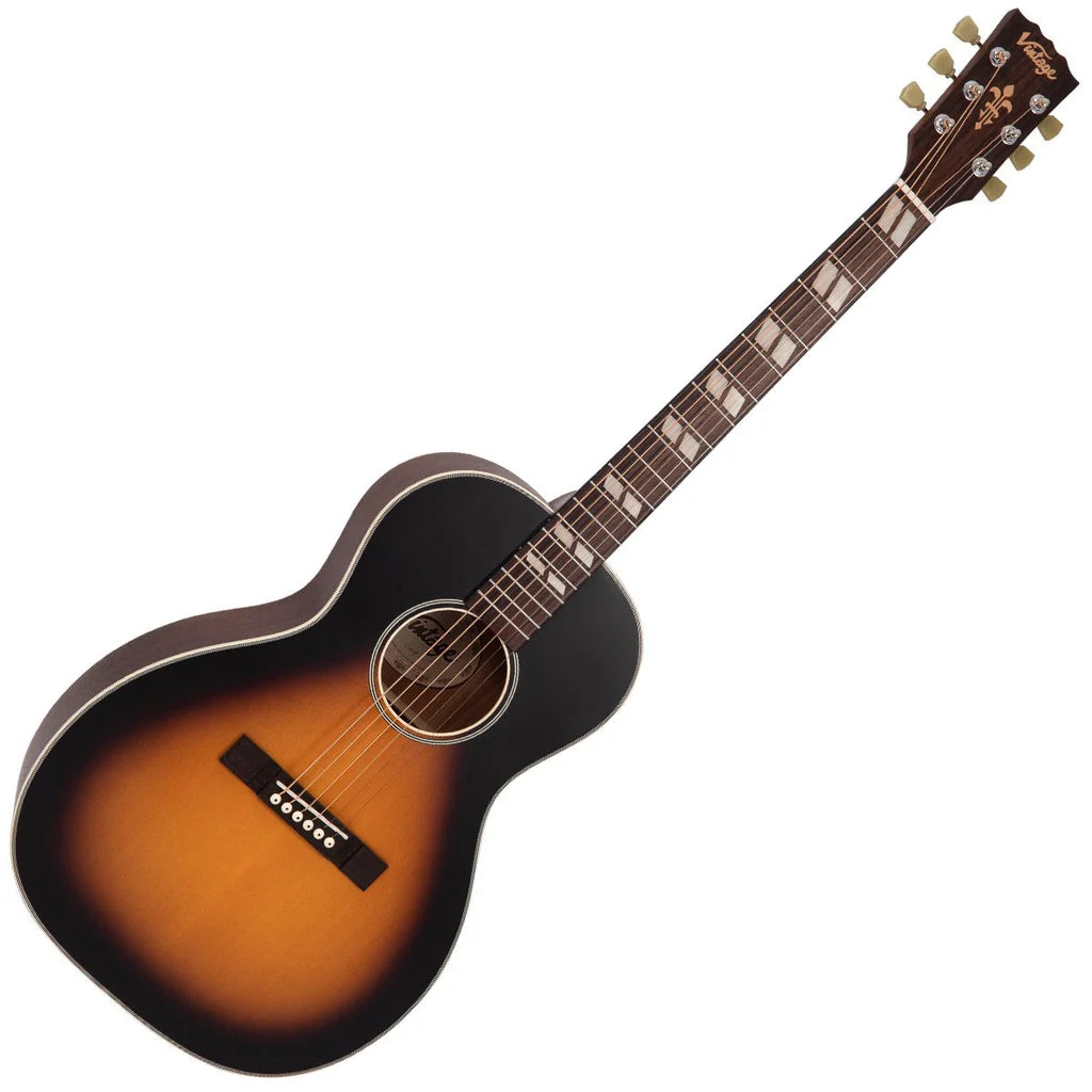 Vintage Historic Series 'Parlour' Acoustic Guitar Vintage Sunburst