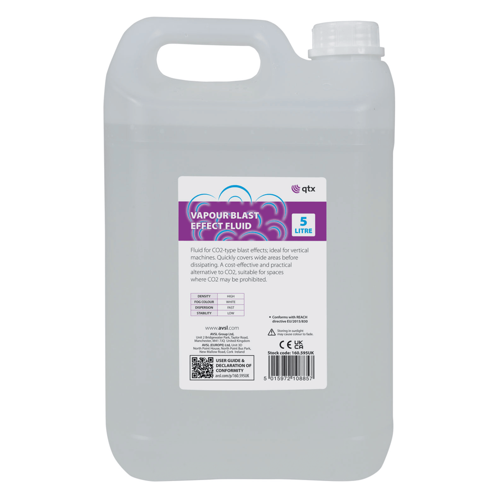 QTX 5L apour Blast CO2 Vertical Smoke Machine Effects Fluid