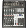 Q-Audio Q-MIX 8FX 8 Channel Mixer with FX, USB, Bluetooth