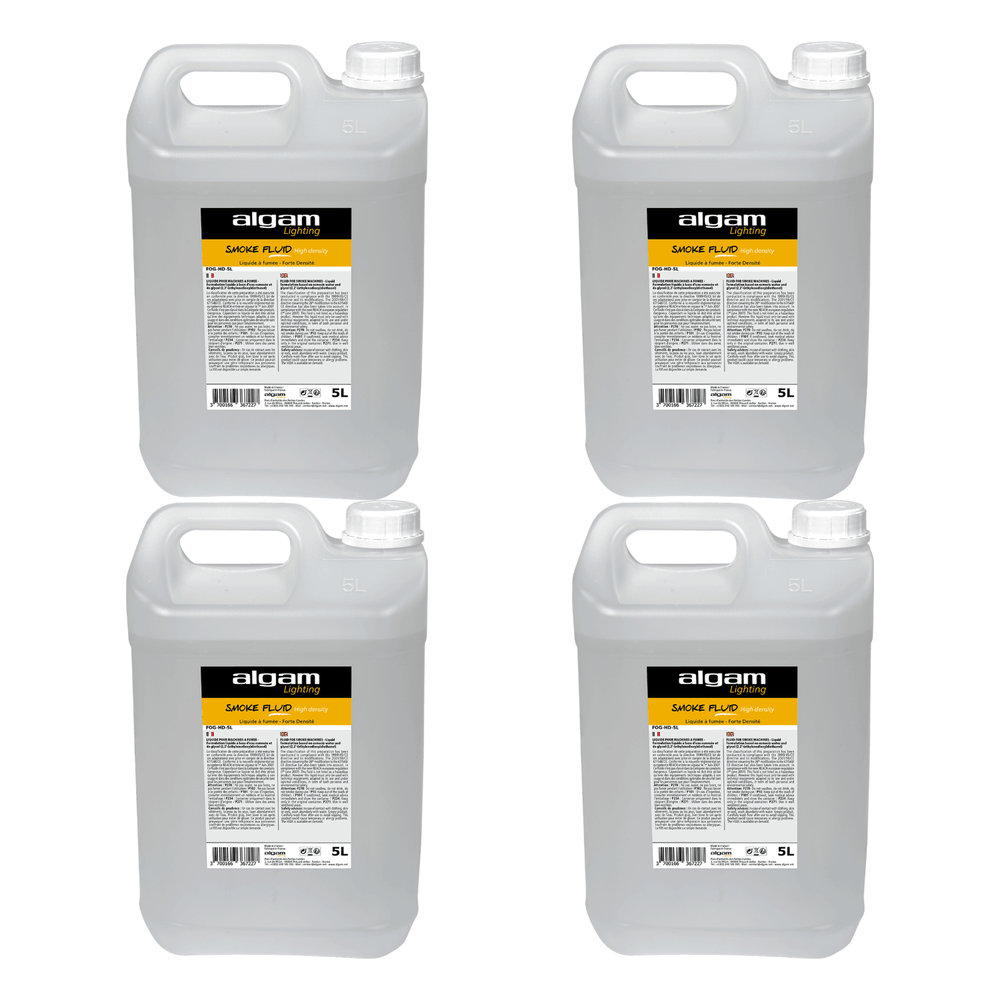 4 x Algam Lighting 5 Litres High Density Smoke Fluid