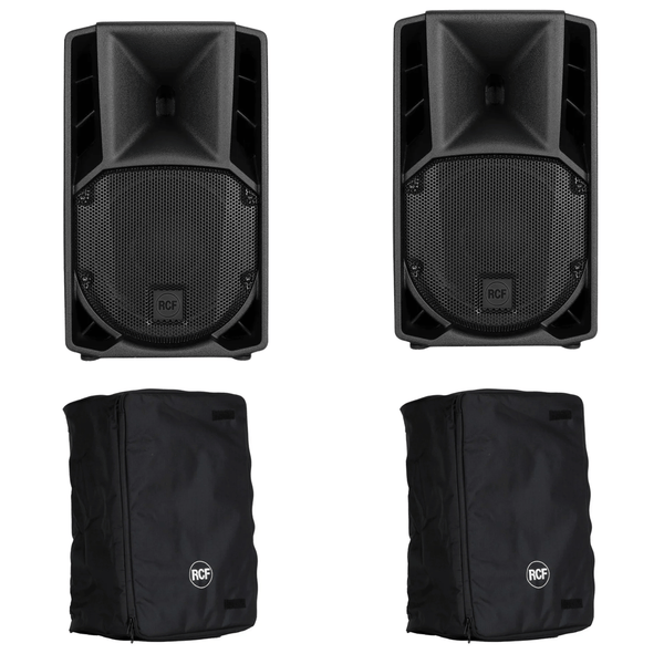 2 x RCF ART 708-A MK5 8" Active PA Speaker With Bags