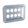 Penn Elcom D022Z Dish Punched for 8 x D-Series Connectors