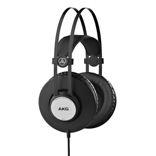 AKG K72 closed-back headphones with over-ear design for studio monitoring