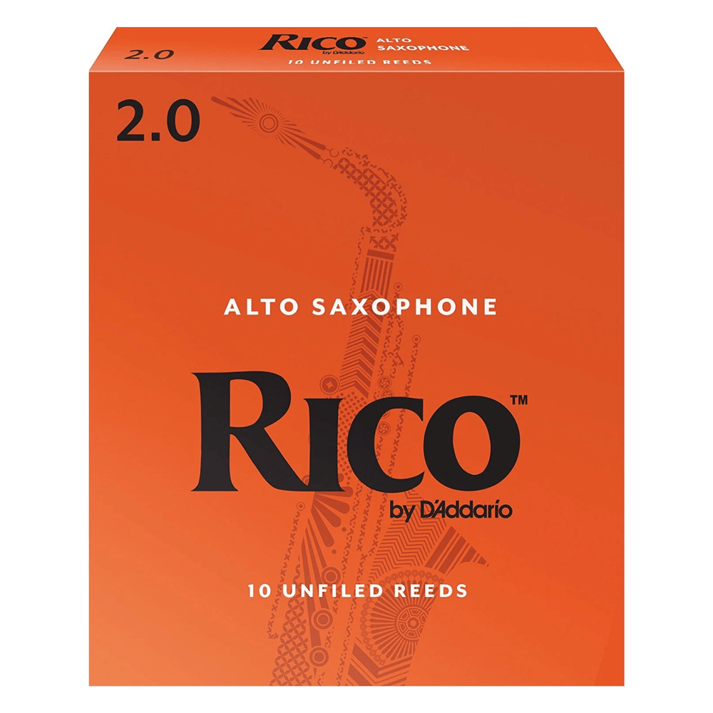 D'Addario Rico Alto Sax Reeds #2.0 Ten Pack RJA1020