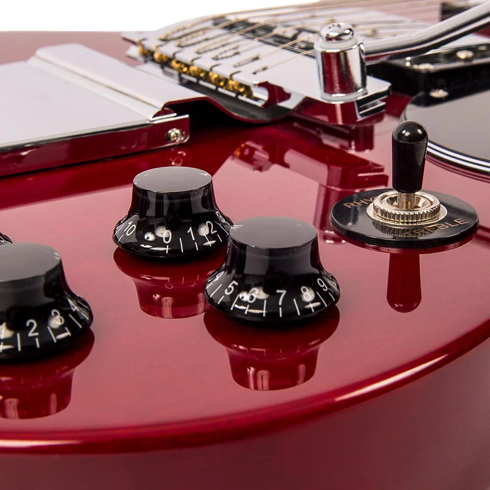 Vintage VS6V ReIssued with vintage style Vibrato Cherry Red