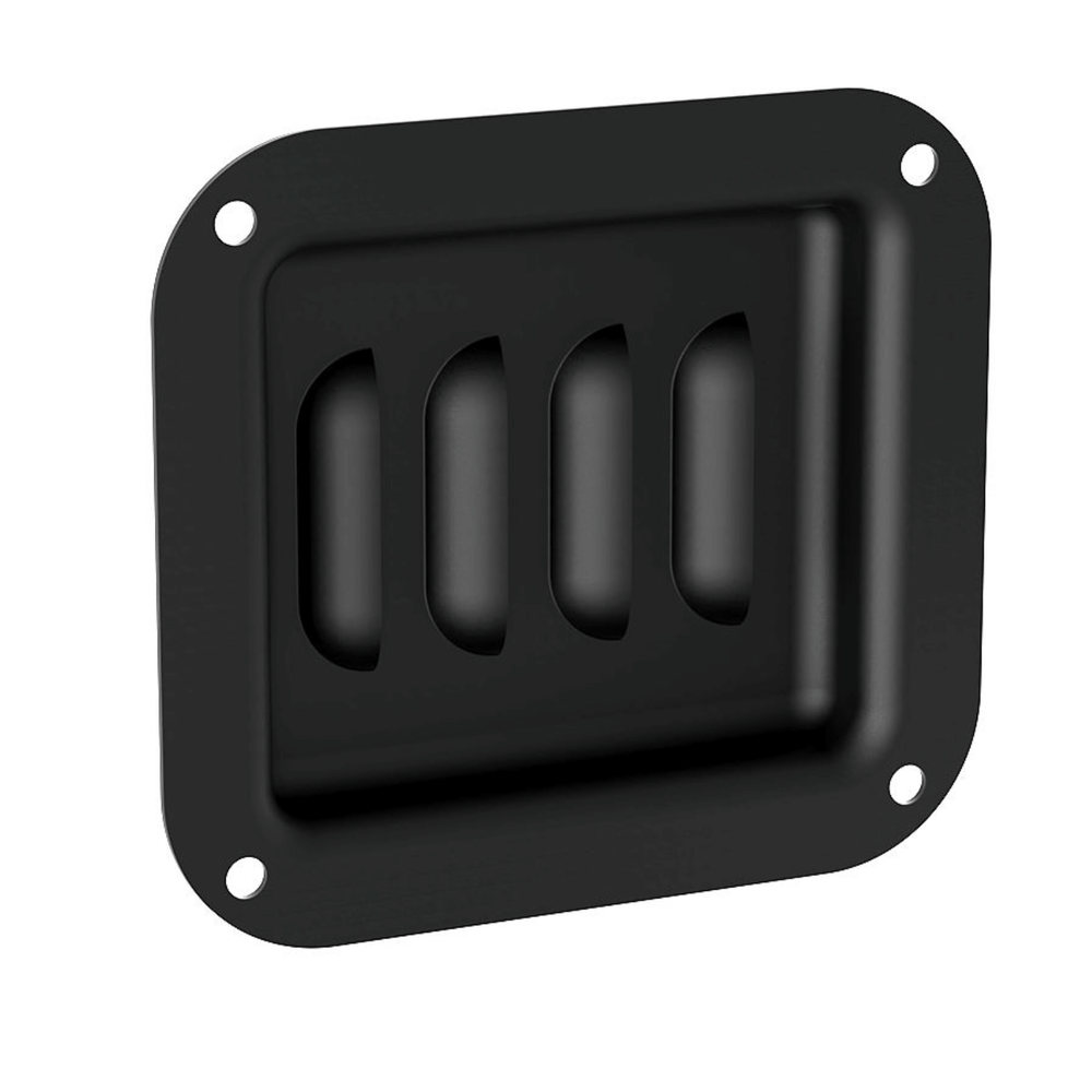 Penn Elcom D0511K small black dish punched with louvre vents