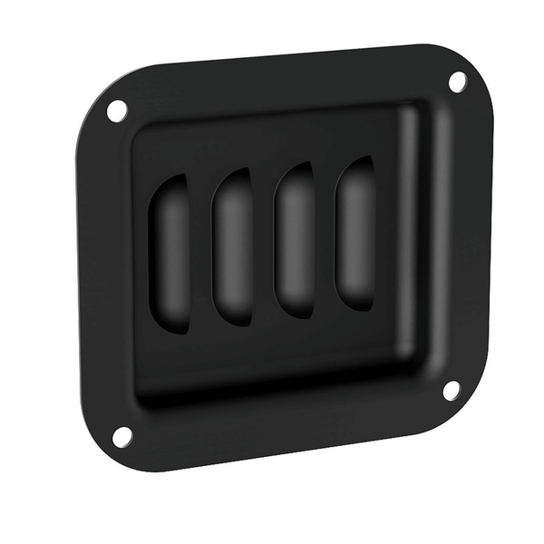 Penn Elcom D0511K small black dish punched with louvre vents