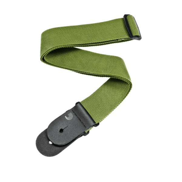 D'Addario PWS107 Polypropylene Guitar Strap, Green