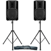 RCF ART 708-A MK5 Active PA Speaker Bundle with Stands