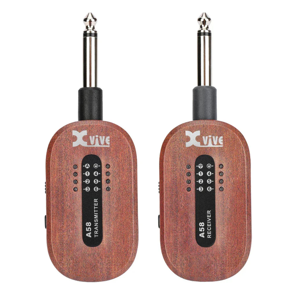 Xvive A58 5.8GHz Wireless Guitar System Mahogany