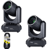 Two Citronic Orbis 100W LED beam moving heads with DMX cable