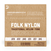 D'Addario EJ34 Folk Nylon Guitar Strings - Warm, mellow tone for acoustic guitars. Made in USA.