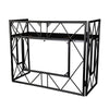 Equinox Truss Booth XL matt black large DJ booth with black acrylic panels