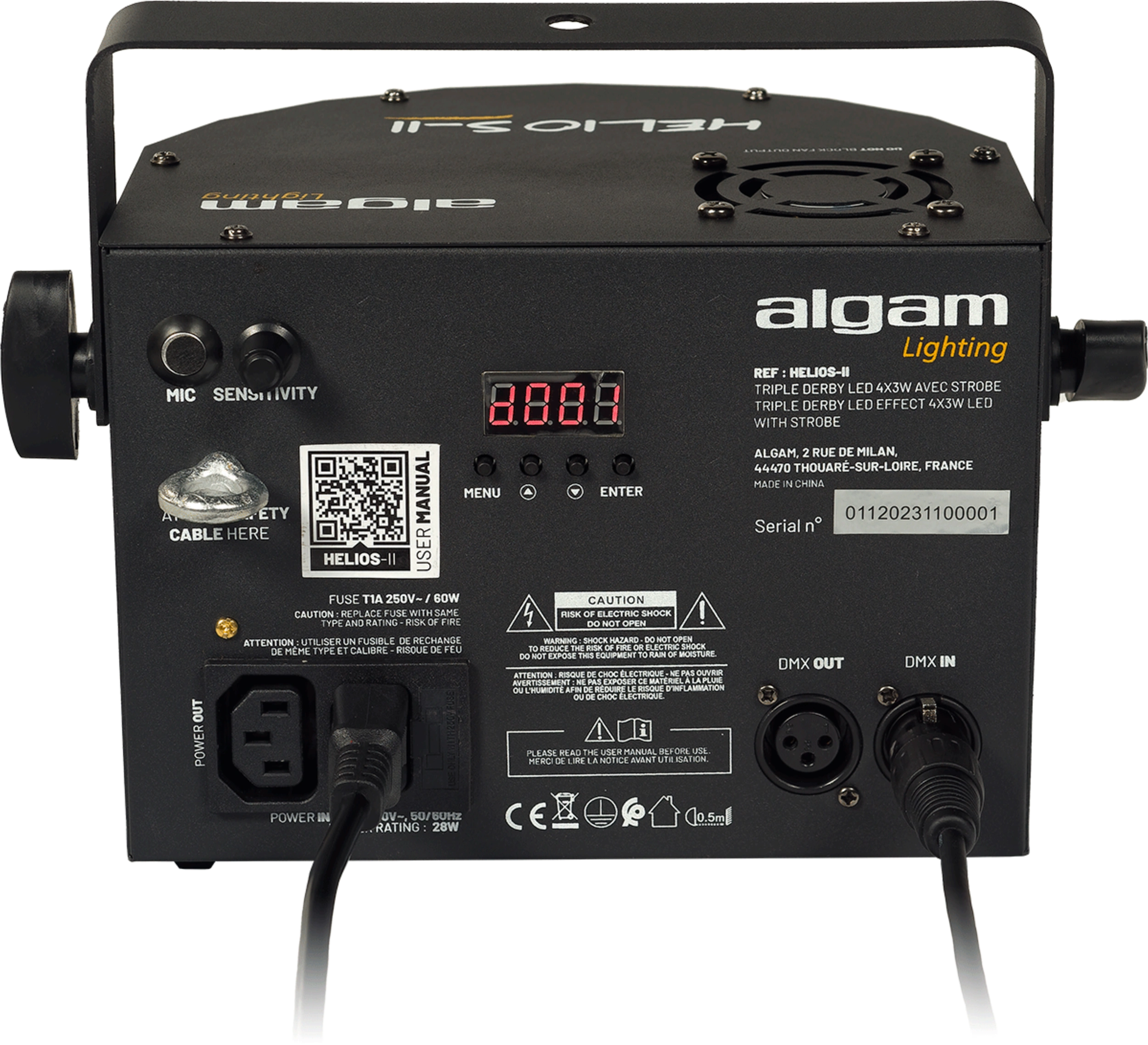 Algam Lighting 2-In-1 Derby And Stroboscope LED Projector Effect Light